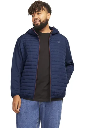 Jack&amp;jones Plus Size tussenjas effen rits normale fit