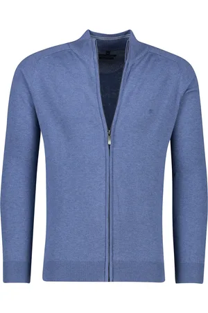 Casa Moda Katoenen vest opstaande kraag