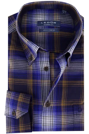 Ledub Shirt dress ml 5 blauw geruit