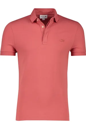 Lacoste Polo regular fit koraal katoen 3-knoops