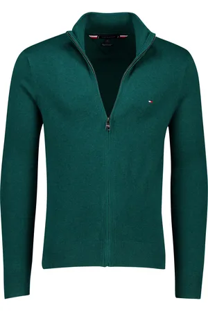 Tommy Hilfiger Vest turquoise katoen