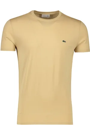 Lacoste T-shirt effen katoen wijde fit