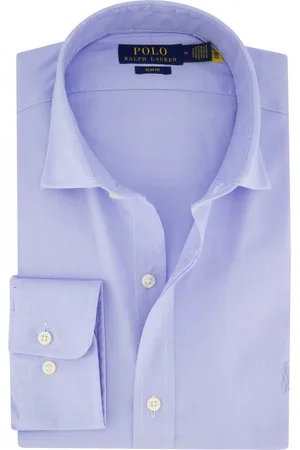 Ralph Lauren Business overhemd slim fit effen katoen enkele manchet