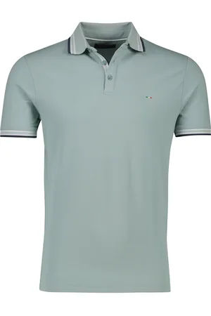 Portofino Poloshirt 3-knoops stretch effen