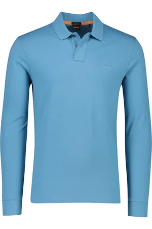 HUGO BOSS BOSS polo orange passerby slim fit effen katoen
