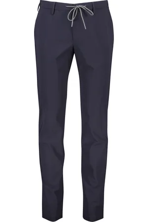 Alberto Broek donker blauw jump chino