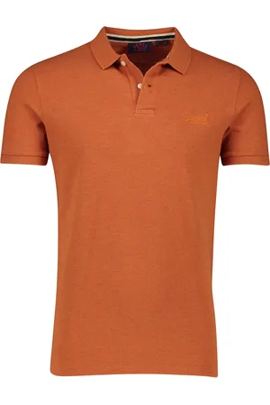 Superdry Polo effen slim fit katoen