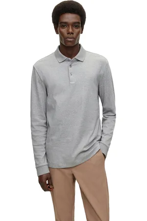HUGO BOSS Boss Black polo Pado normale fit gemêleerd