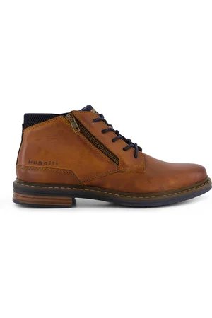 Bugatti Schoenen cognac leer met veters