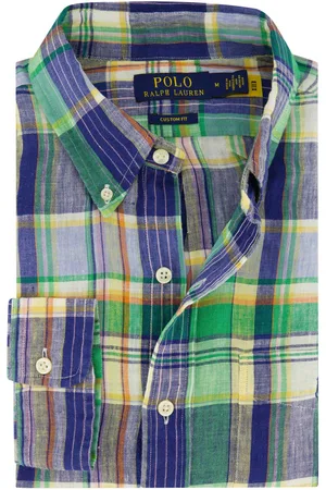 Ralph Lauren Overhemd normale fit navy geruit
