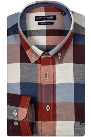Giordano Overhemd geruit button-down katoen