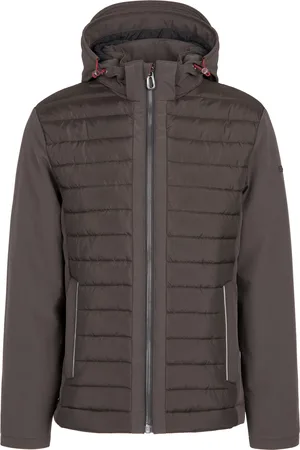 Bugatti Winterjas effen rits wijde fit