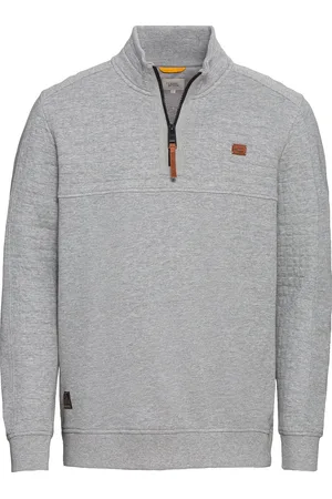 Camel Active Trui half-zip gemêleerd wijde fit