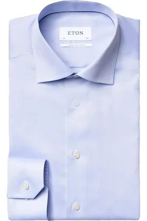 Eton Mouwlengte 7 katoen overhemd slim fit signature twill