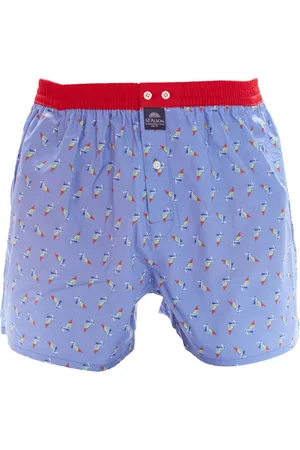 McAlson Paarse boxershort geprint katoen