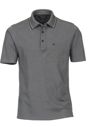 Casa Moda Poloshirt korte mouw effen wijde fit