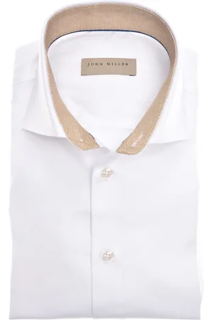 john miller Overhemd mouwlengte 7 Tailored Fit effen