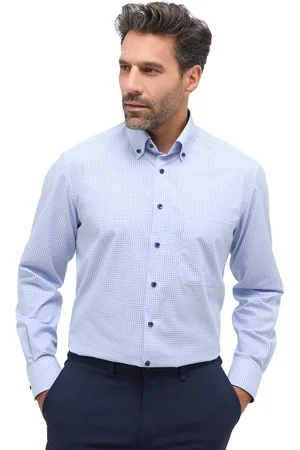 ETERNA Overhemd katoen Comfort Fit geruit