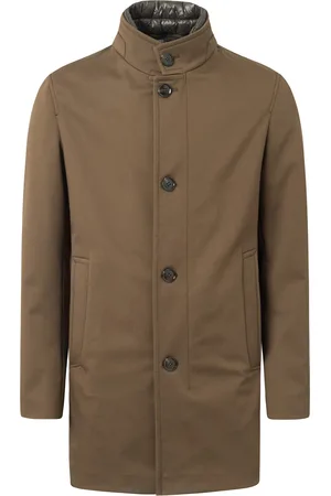 Strellson Winterjas Finlay effen rits + knoop normale fit katoen-stretch