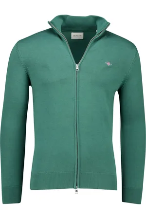GANT Vest effen katoen normale fit