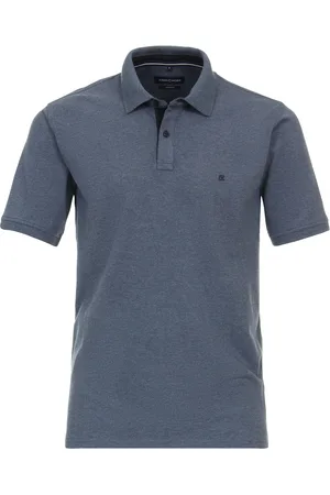 Casa Moda Polo stretch effen katoen wijde fit