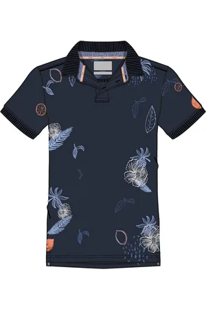 A fish named fred Polo normale fit bloemen printje