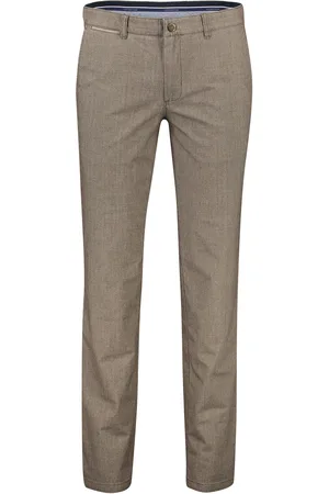 COM4 Katoenen broek geruit normale fit