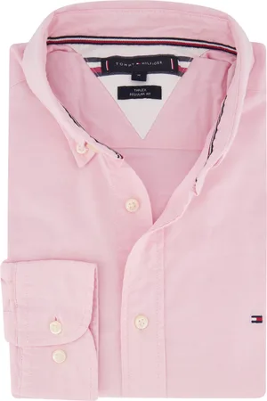 Tommy Hilfiger Casual overhemd normale fit effen katoen