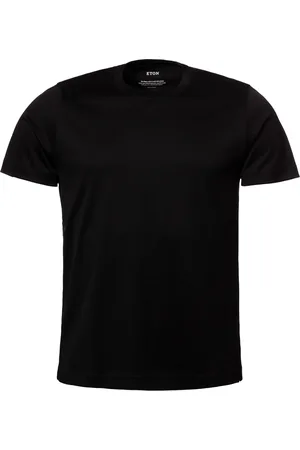 Eton Filo di Scozia T-shirt effen slim fit