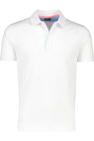 Paul &amp; Shark Katoenen 3-knoops polo wijde fit korte mouw