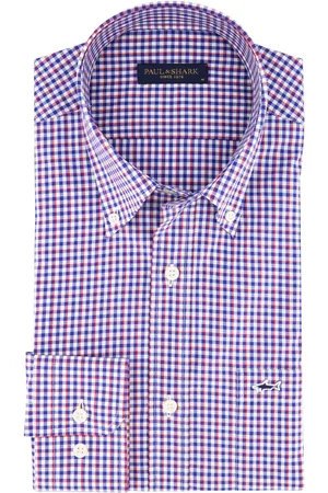 Paul &amp; Shark Overhemd rood/ geruit
