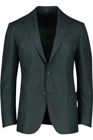 Dressler Colbert donkerblauw effen wol normale fit