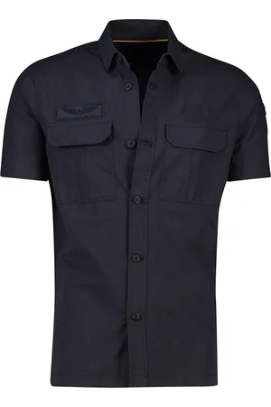 PME Legend™ Overshirt effen katoen