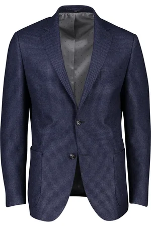 Dressler Colbert Sendrik gemêleerd wol slim fit borstzak