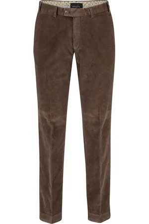Hiltl Rib pantalon Parma bruin contemporary fit