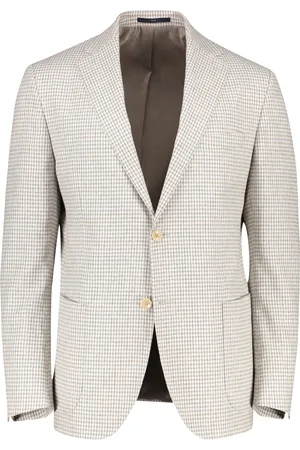 Dressler Eduard colbert geruit shaped fit borstzak