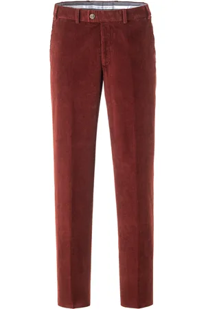 Hiltl Katoenen broek rib effen katoen