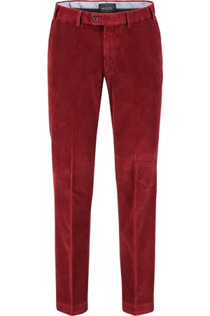 Hiltl Corduroy broek effen corduroy, katoen modern fit
