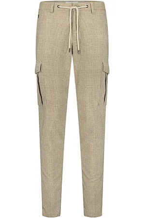 Blue Industry Pantalon cargo geruit polyester