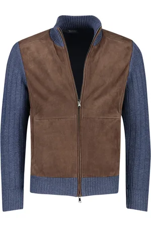 Paul &amp; Shark Vest bruin en Aqua Leather