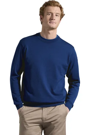 Paul &amp; Shark Pullover merino kobalt crew neck