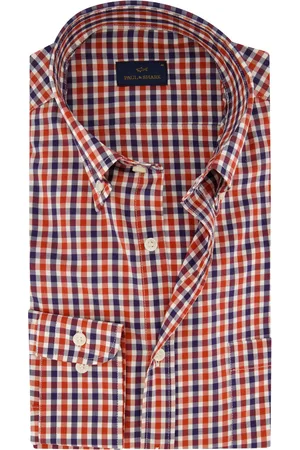 Paul &amp; Shark Blauw geruit overhemd