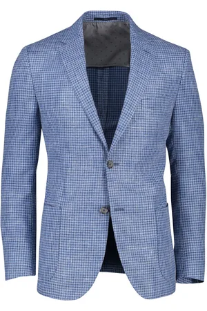 Dressler Colbert geruit katoen slim fit