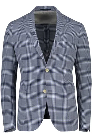 Dressler Colbert geruit wol slim fit
