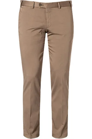 Hiltl Pantalon Supima katoen kastanje
