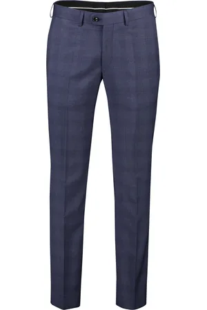 Dressler Pantalon mix en match shaped fit geruit virginwol