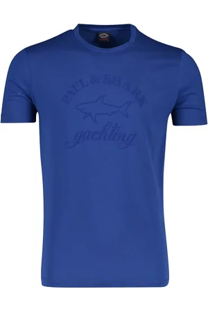Paul &amp; Shark T-shirt print ronde hals middenblauw