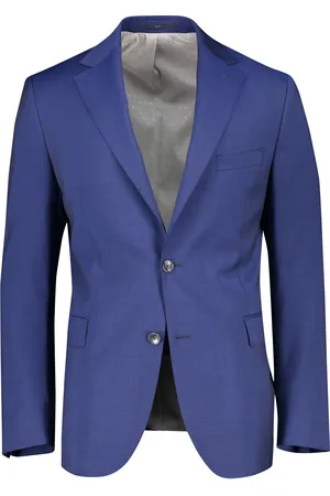 Dressler Colbert effen wol slim fit