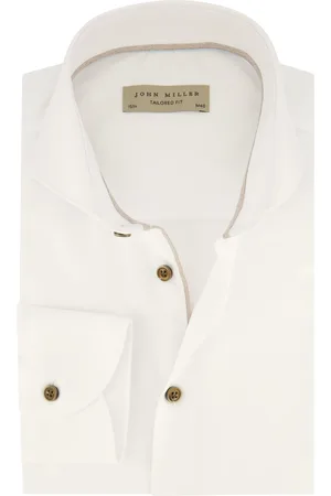 john miller Overhemd mouwlengte 7 Tailored Fit effen