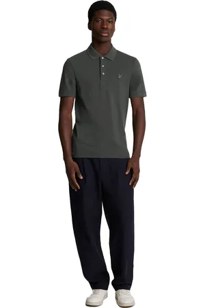 Lyle &amp; scott Tonal Eagle polo slim fit effen katoen